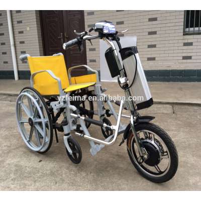 Electric wheelchair handcycle